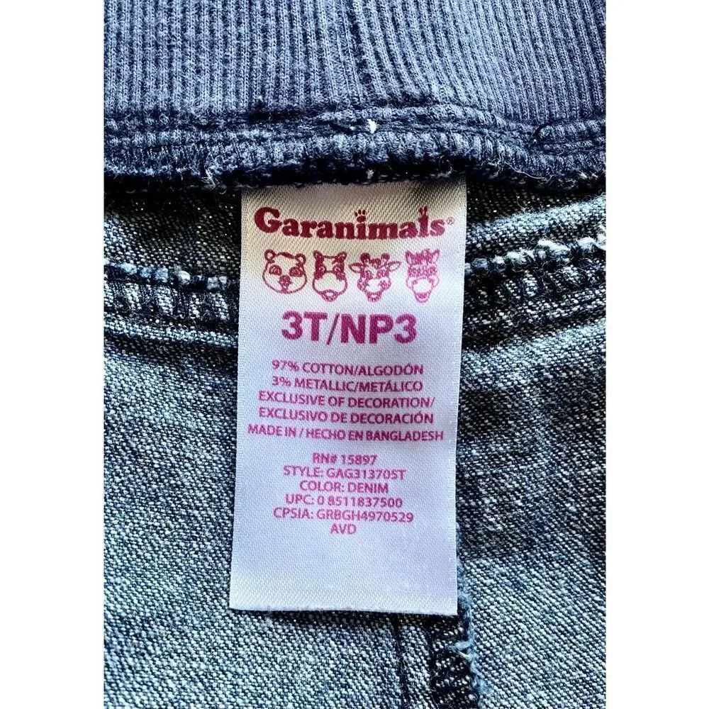 Girl’s Sparkle Denim Jeans 3T Toddler Garanimals